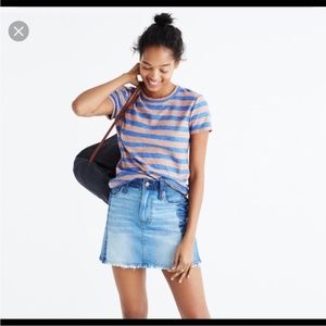 Madewell Hi-Fi Shrunken Tee in Loretta Stripe